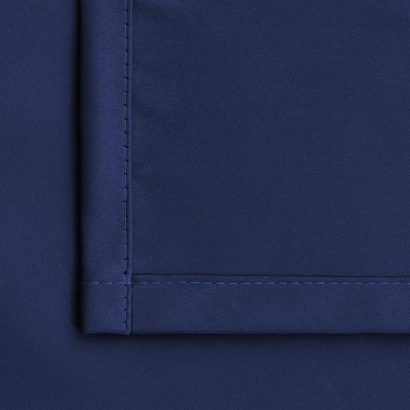 BGment Rod Pocket Blackout Curtains for Bedroom - Thermal Insulated Room Darkening Curtain for Living Room, 52 x 72 Inch, 2 Panels, Navy Blue - Image 5